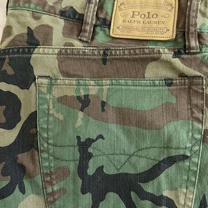 Polo Varick Camo Jeans 38x32 RARE!